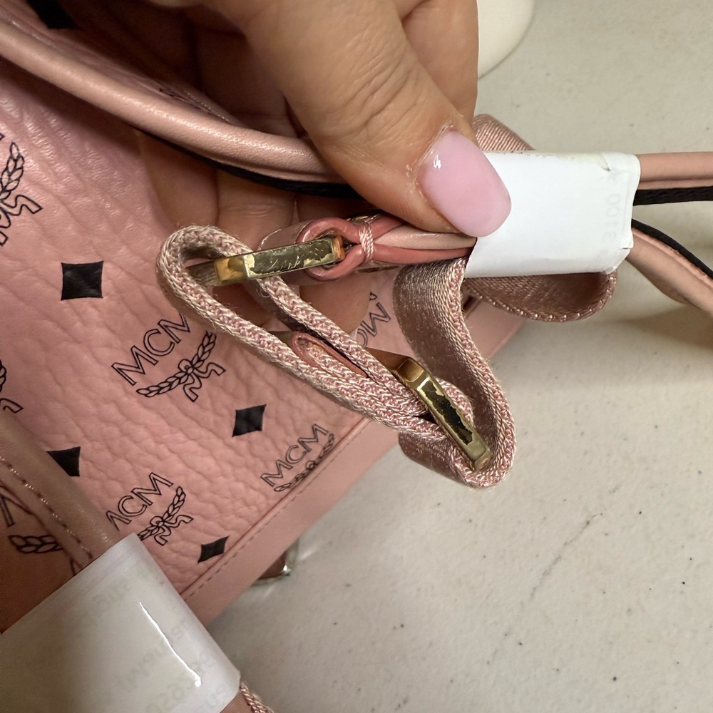 MCM Pink Mini Backpack - Picture 5 of 9
